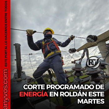 Corte programado de energía en Roldán: realizarán tareas de mantenimiento en barrio Arrabal